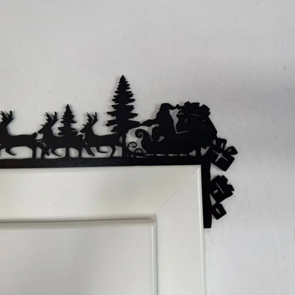 GENERICO - Adorno navidad - Esquinero de puerta Santa y Renos