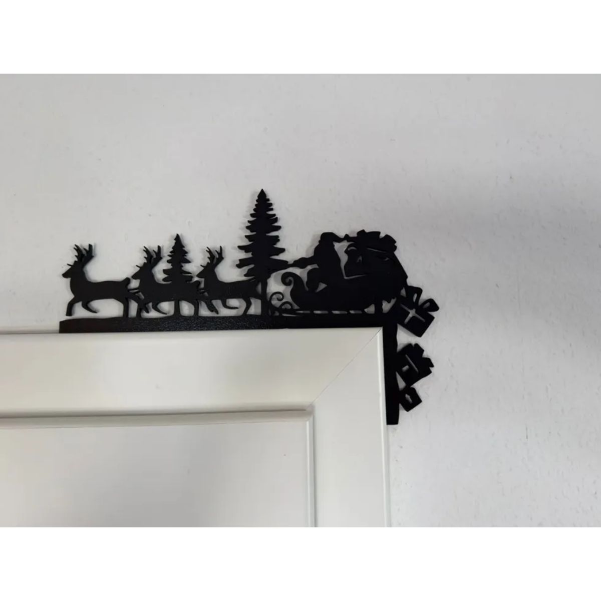 GENERICO - Adorno navidad - Esquinero de puerta Santa y Renos