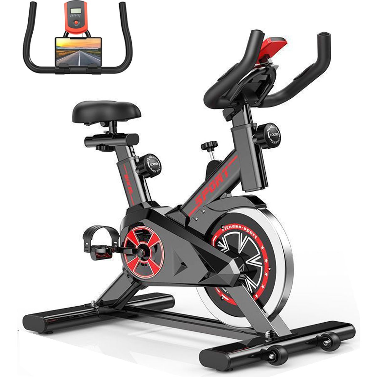 EVERSO - Bicicleta De Spinning Basic Estática Home Fitness Gym