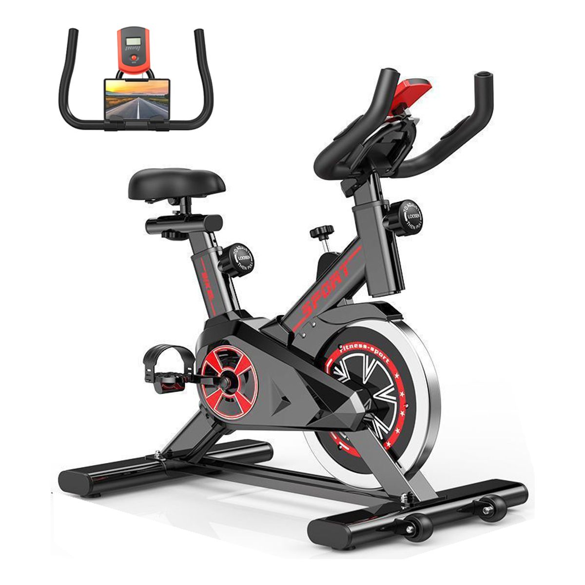 EVERSO - Bicicleta De Spinning Basic Estática Home Fitness Gym