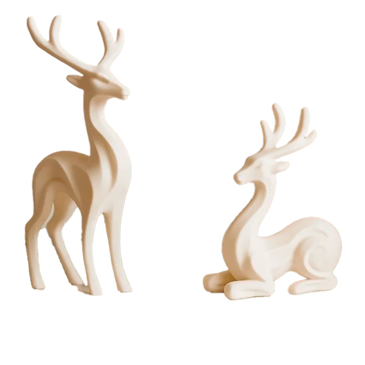 GENERICO - Adorno navidad - Par de renos (pack 2 un)