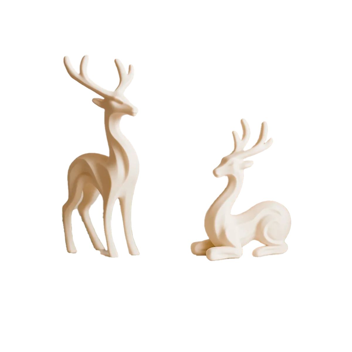 GENERICO - Adorno navidad - Par de renos (pack 2 un)