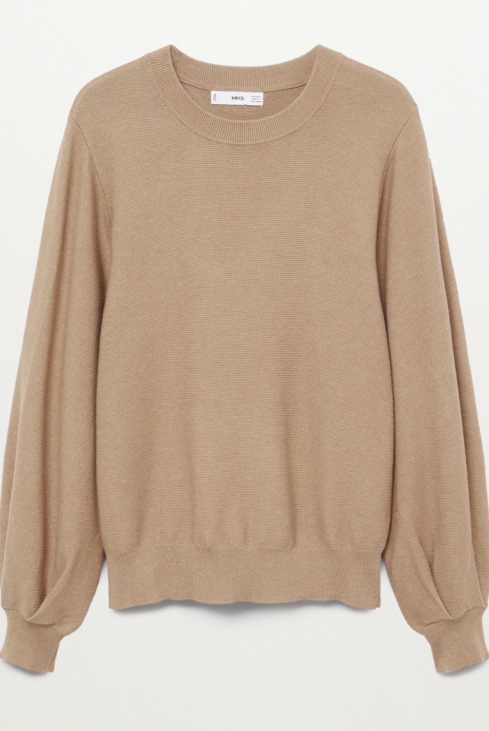 MANGO - Sweater Manga Globo Modal Y Algodón Milan Mujer