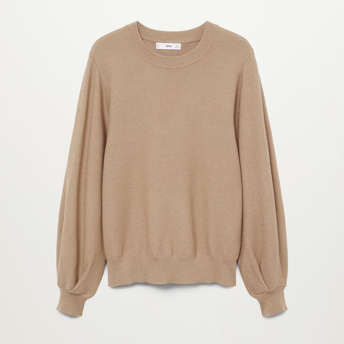 MANGO - Sweater Manga Globo Modal Y Algodón Milan Mujer