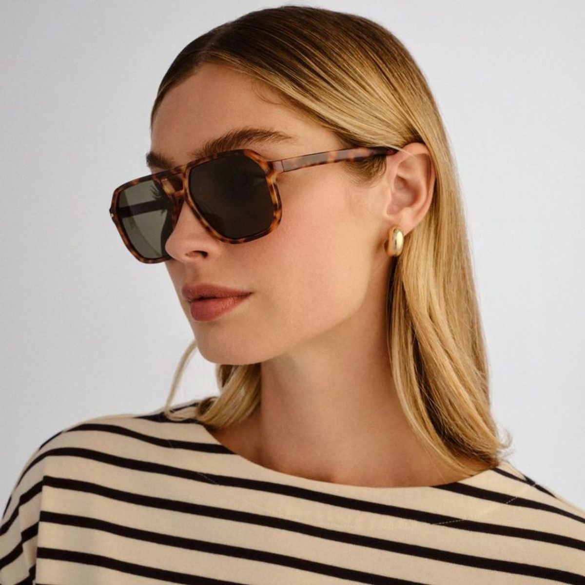 NOVY - Lentes Gafas De Sol Retro Piloto Aviador Mujer Uv400 Animal Print