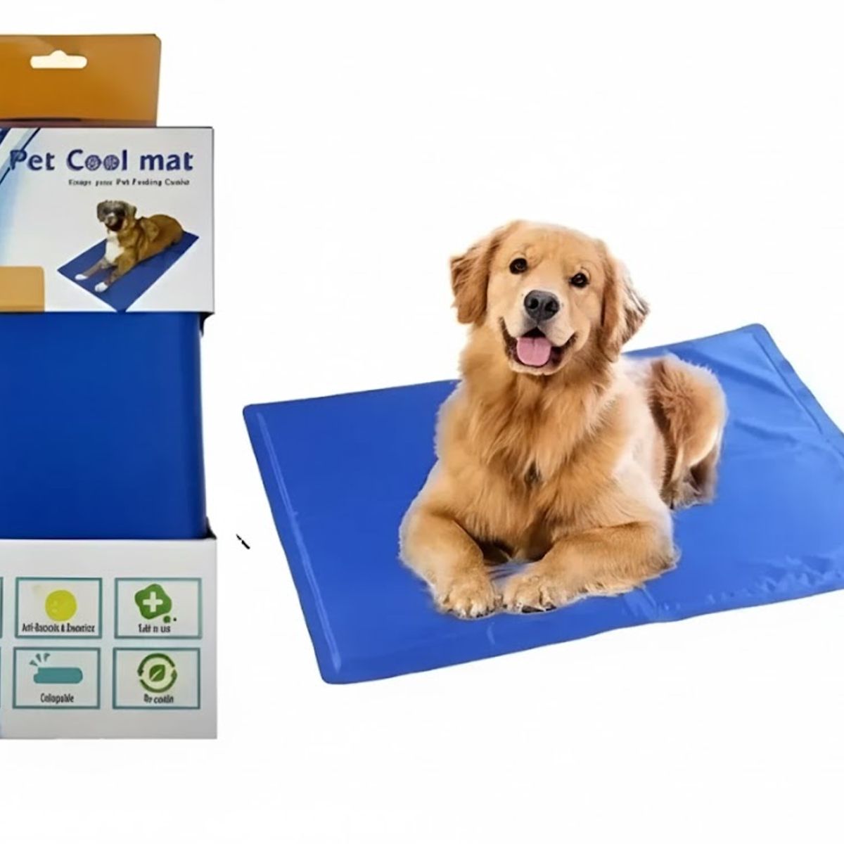 GENERICO - Manta Refrescante Perro Manta Enfriadora Manta Mascotas Fria Azul Liso M