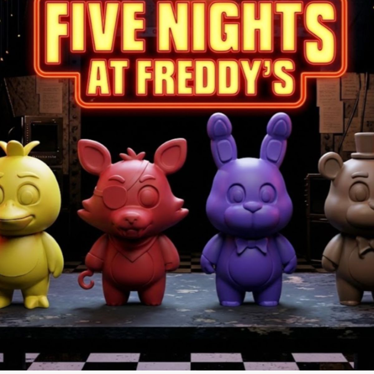 GENERICO - Figuras decorativa de mini FNAF Five Nights at Freddy’s