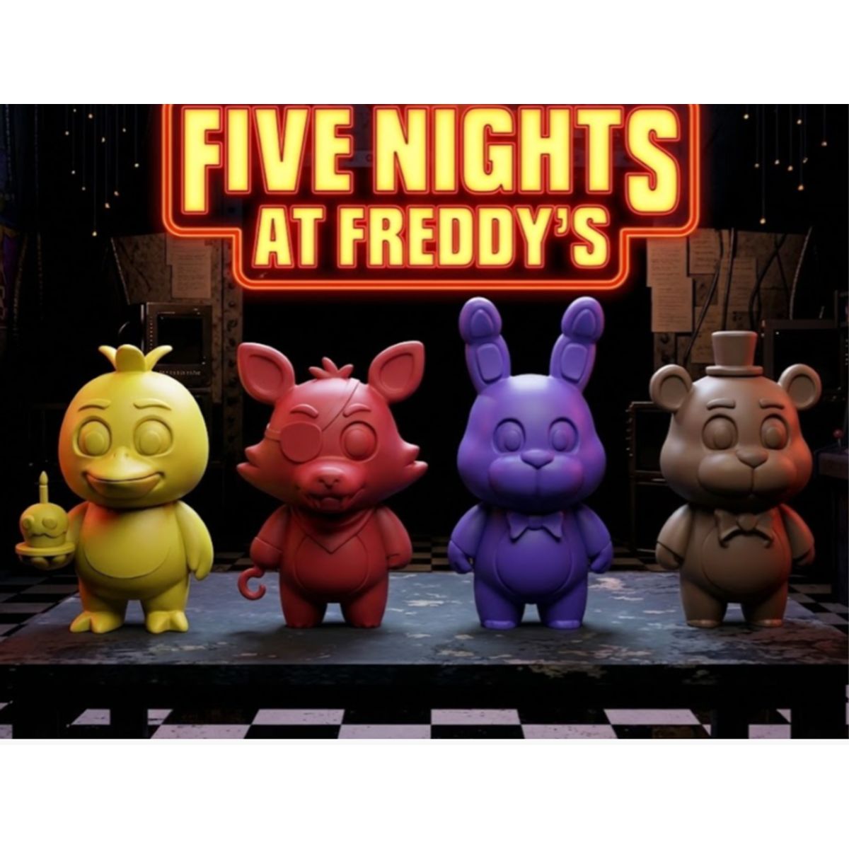 GENERICO - Figuras decorativa de mini FNAF Five Nights at Freddy’s