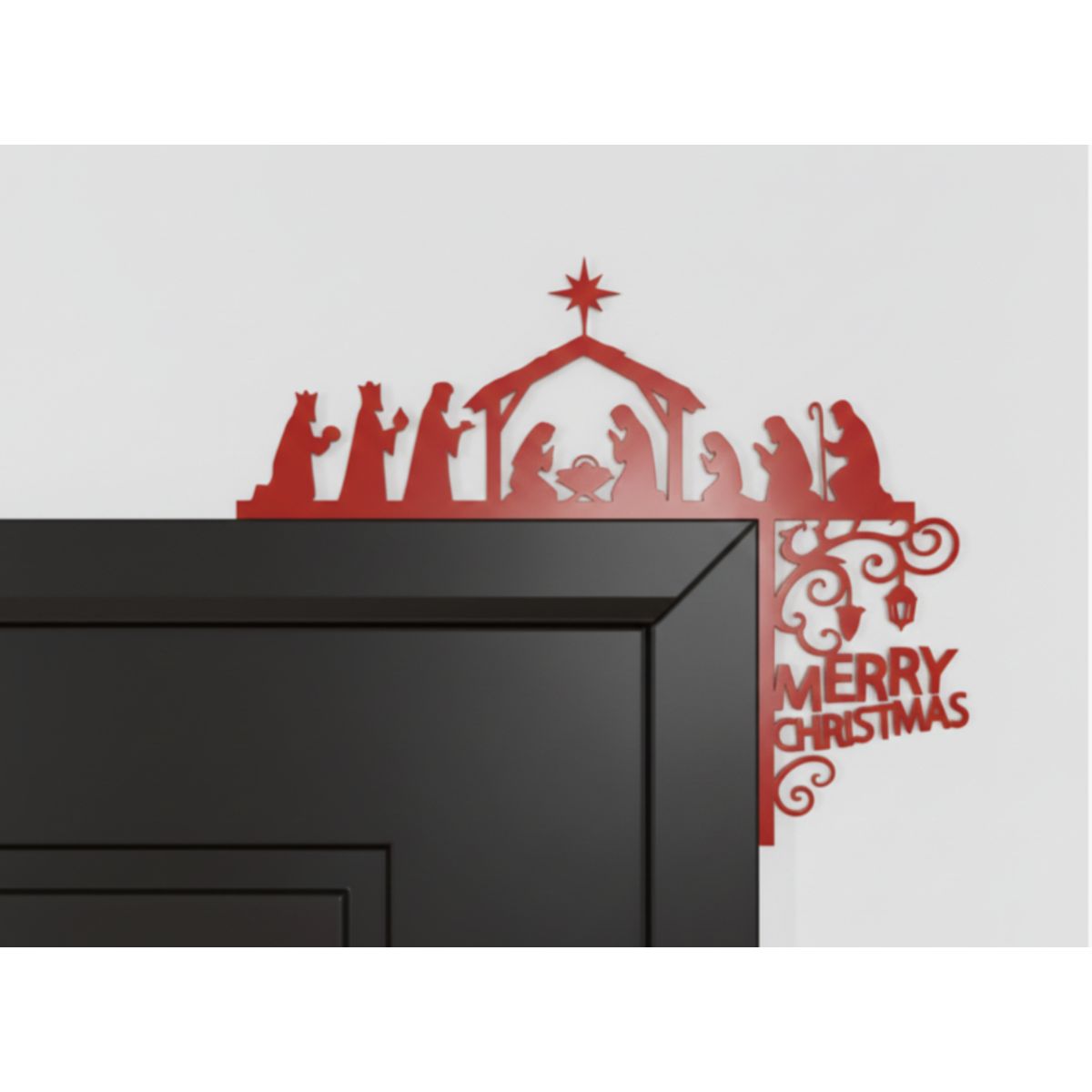 GENERICO - Decoración de Marco de Puerta Navideña