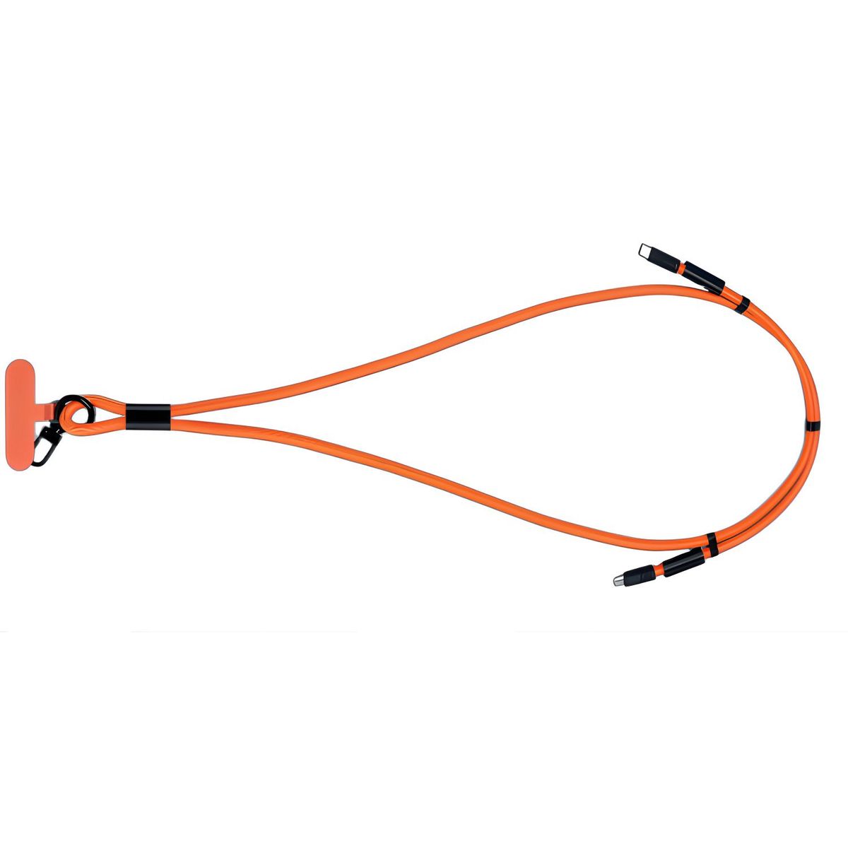 GENERICO - Colgante Smartphone USB-C a Lightning Carga Rápida Naranjo - SC