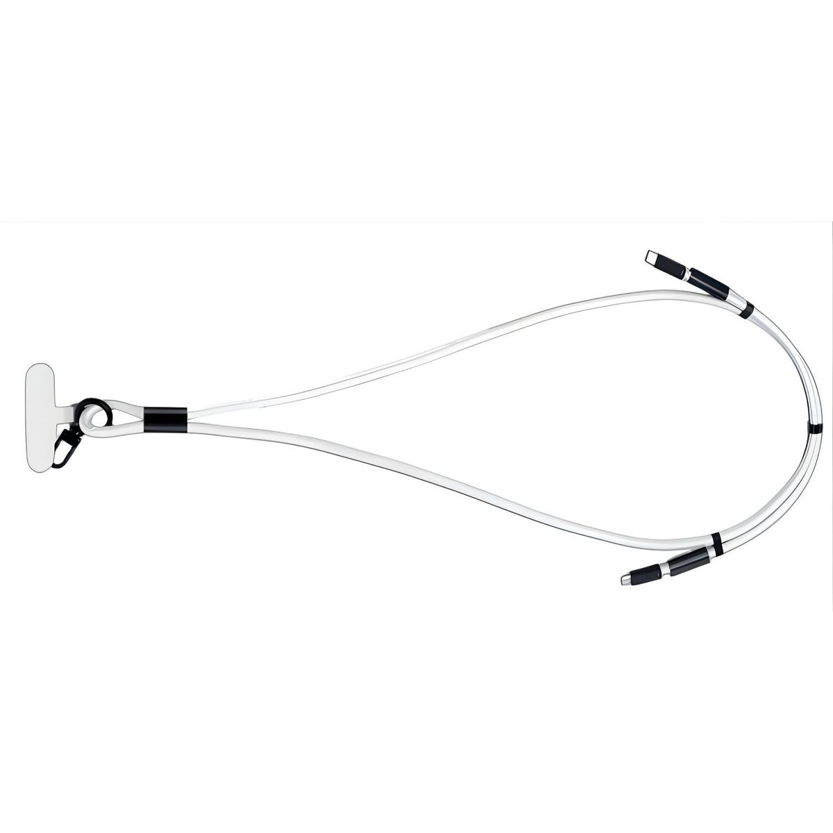 GENERICO - Colgante Smartphone USB-C a Lightning Carga Rápida Blanco - SC