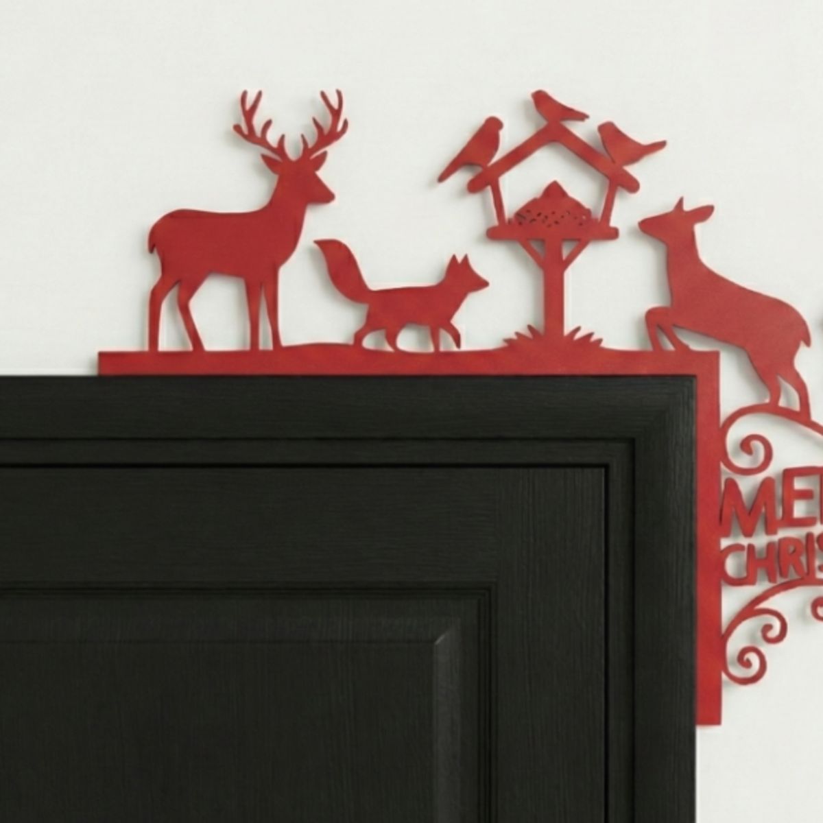 GENERICO - Decoración de Marco de Puerta Navideña Renos navideños