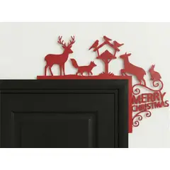 GENERICO - Decoración de Marco de Puerta Navideña Renos navideños