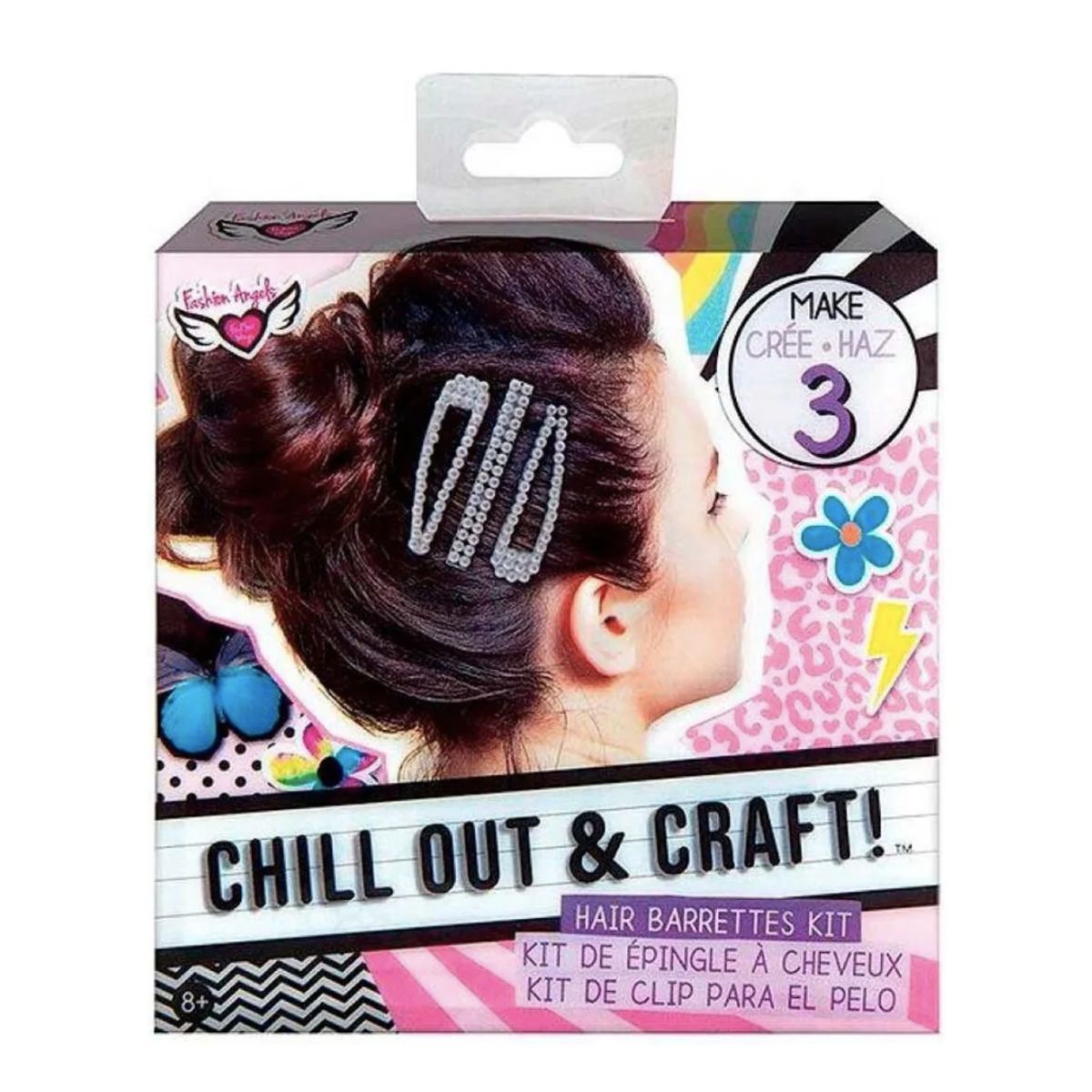 FASHION ANGELS - Kit Pinches Para El Pelo Crea Y Decora Pinza Fashion Angels