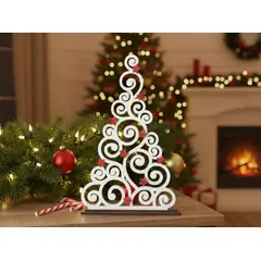 GENERICO - Figura navideña de árbol de navidad moderno