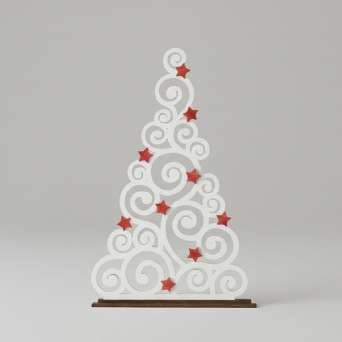 GENERICO - Figura navideña de árbol de navidad moderno