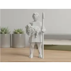 GENERICO - Figura de Pastor de Nacimiento con Cordero