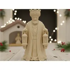 GENERICO - Rey Mago - Estatua de Pesebre Navideño