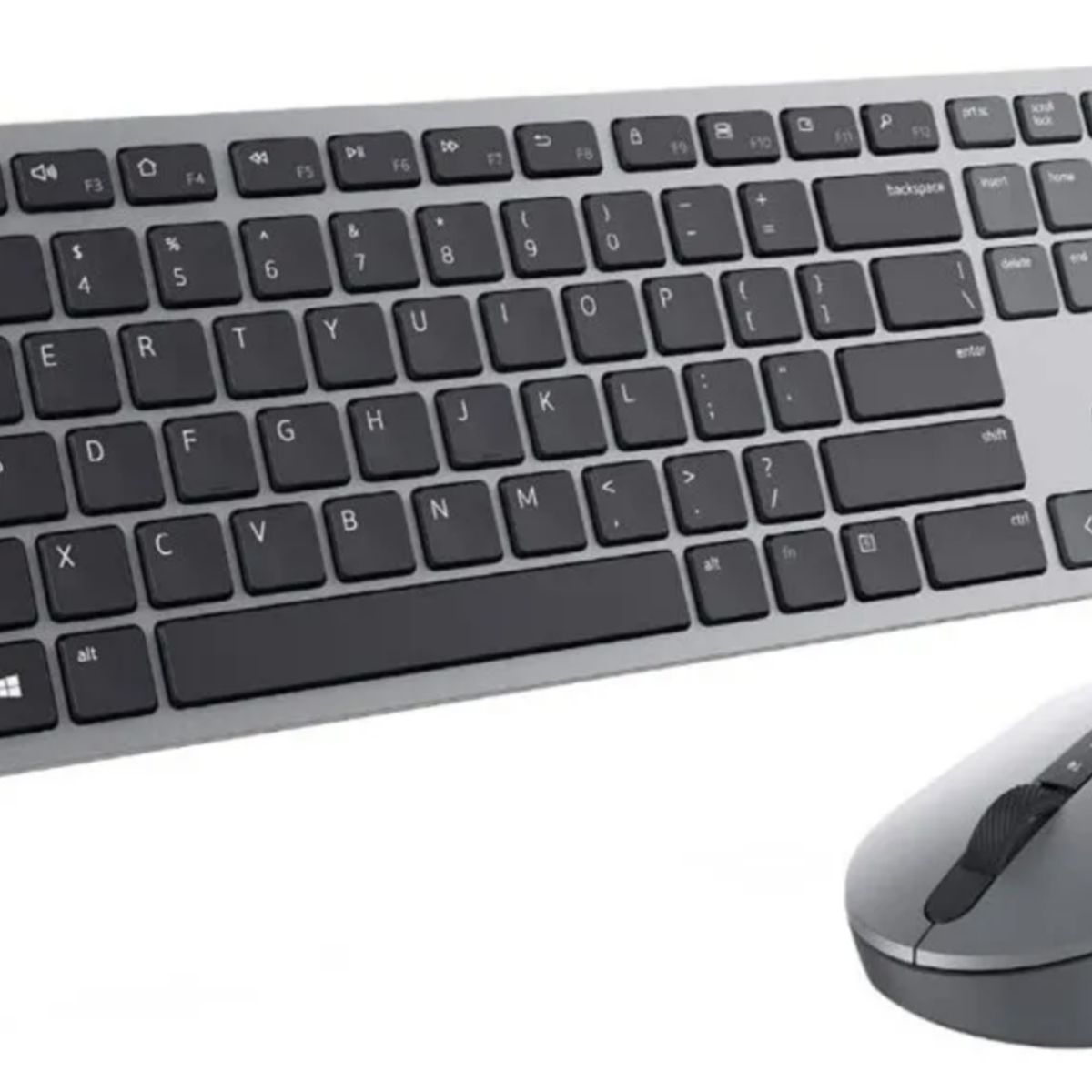 DELL - Kit Teclado & Mouse Inalámbrico Dell Premier Km7321w Bluetooth Plateado Gris