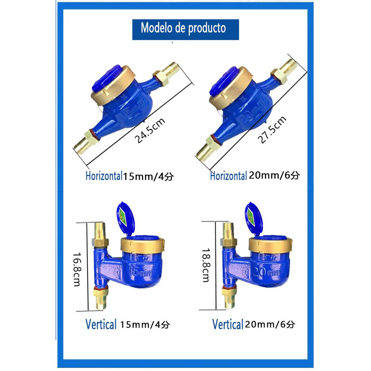 GENERAL - Contador De Agua Fría Húmeda Tipo Rotor Anti-inversion