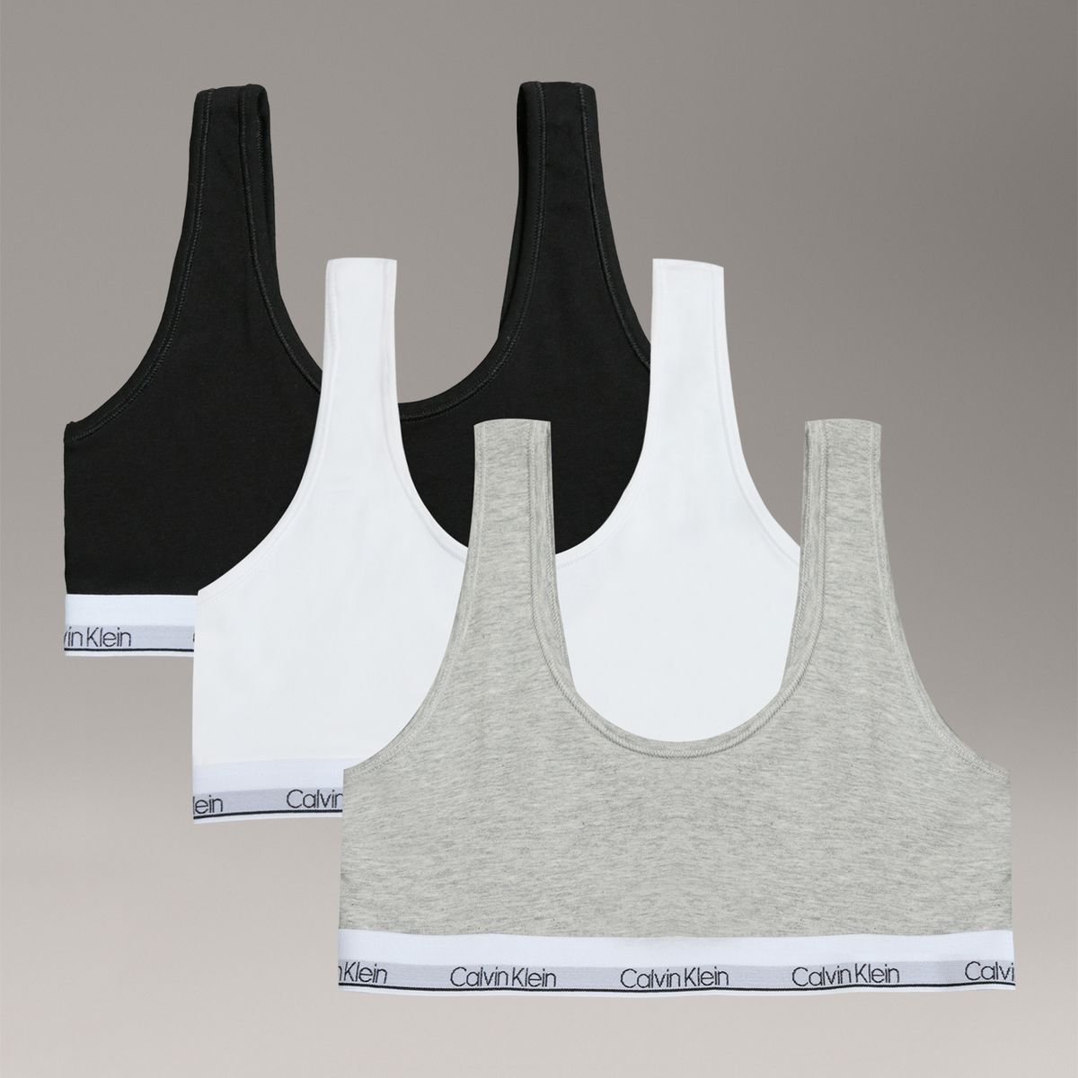 CALVIN KLEIN - Pack 3 Bralettes para Niña Multicolor Calvin Klein
