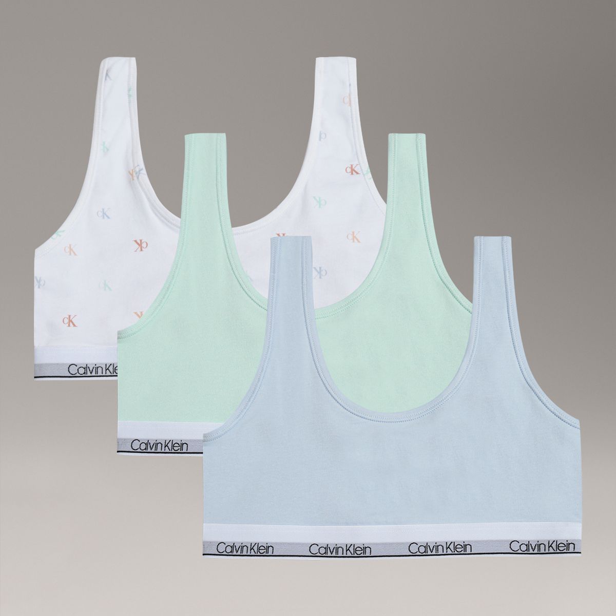 CALVIN KLEIN - Pack 3 Bralettes Modern Cotton para Niña Multicolor Calvin Klein