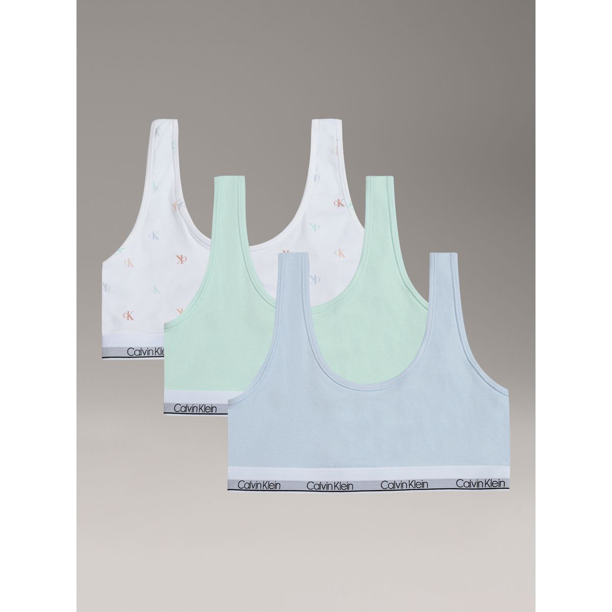 CALVIN KLEIN - Pack 3 Bralettes Modern Cotton para Niña Multicolor Calvin Klein