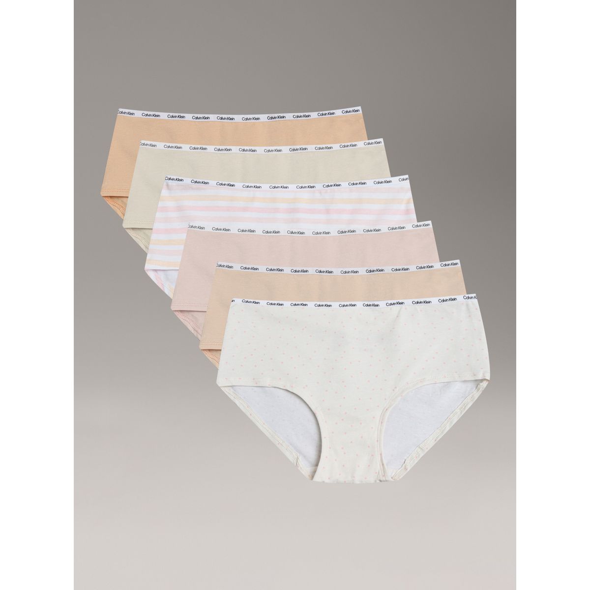 CALVIN KLEIN - Pack 6 Calzones Hipster para Niña Multicolor Calvin Klein