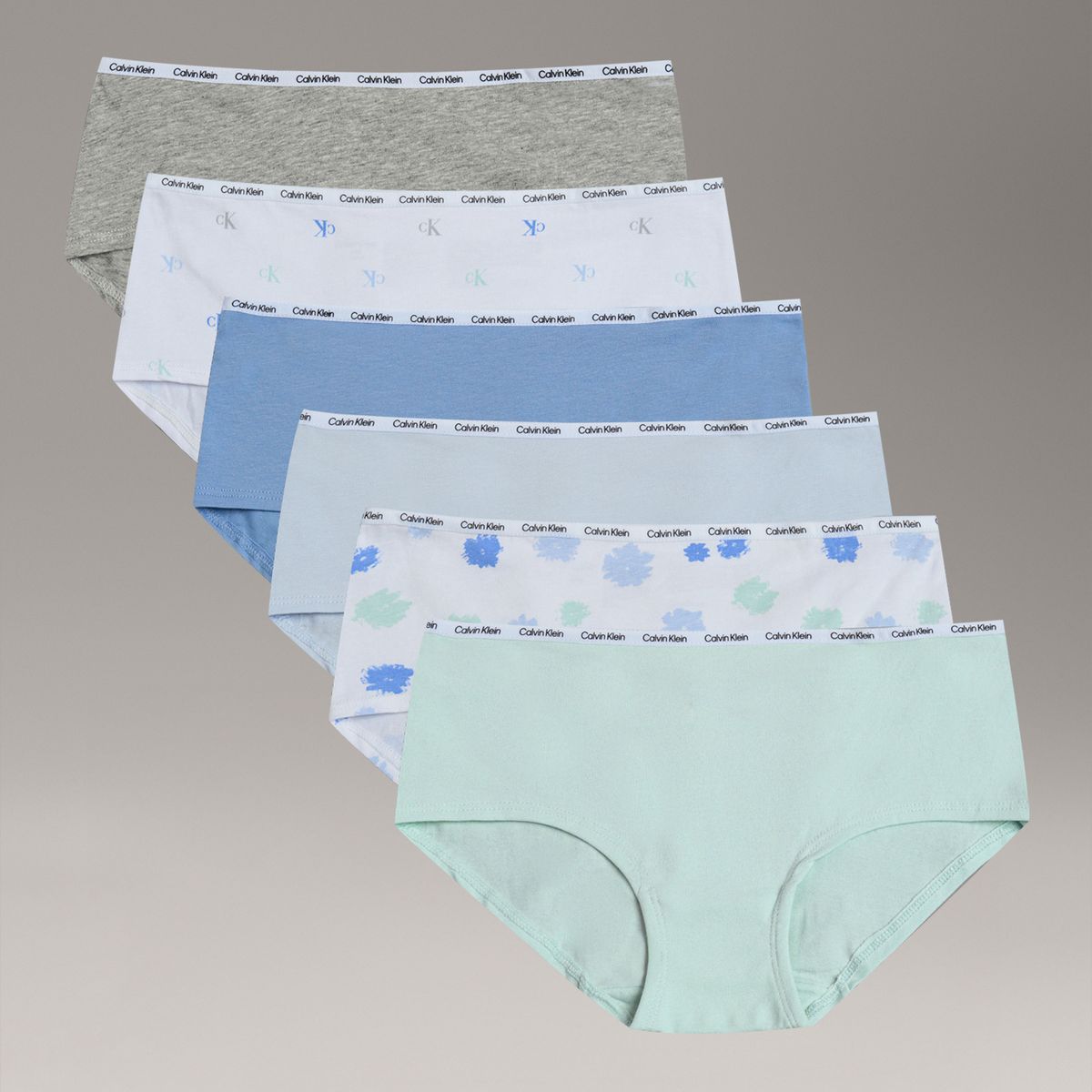 CALVIN KLEIN - Pack 6 Calzones Hipster para Niña Multicolor Calvin Klein