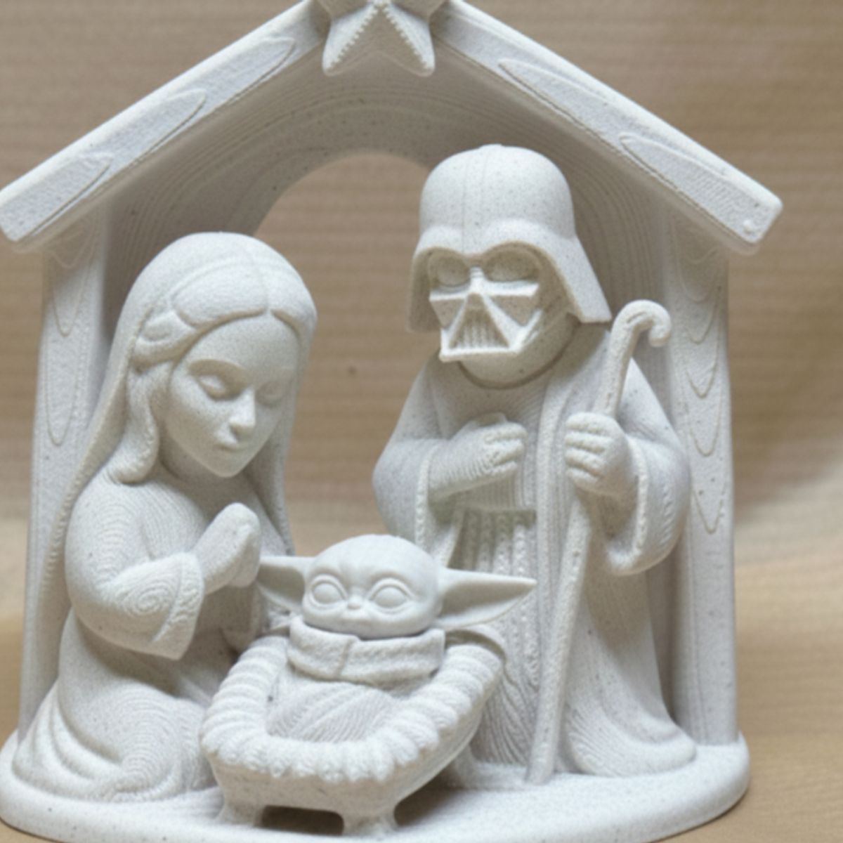 GENERICO - Figura navideña de pesebre navideño starwars