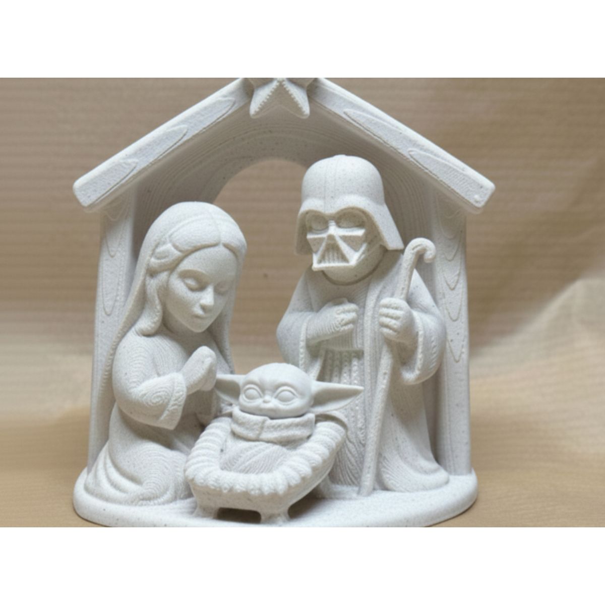 GENERICO - Figura navideña de pesebre navideño starwars