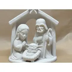 GENERICO - Figura navideña de pesebre navideño starwars