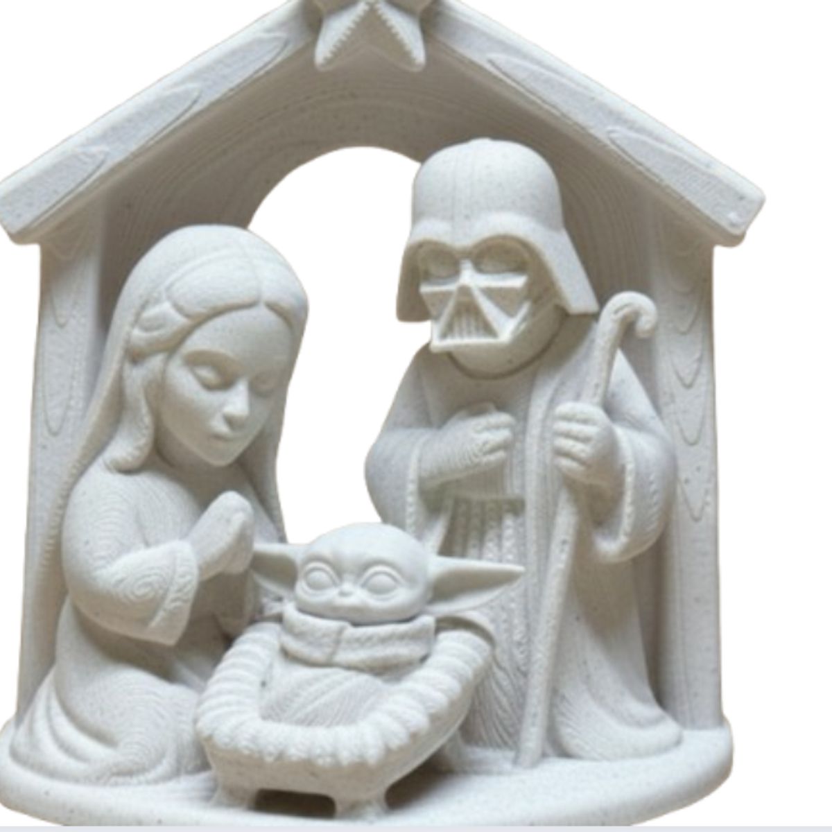 GENERICO - Figura navideña de pesebre navideño starwars