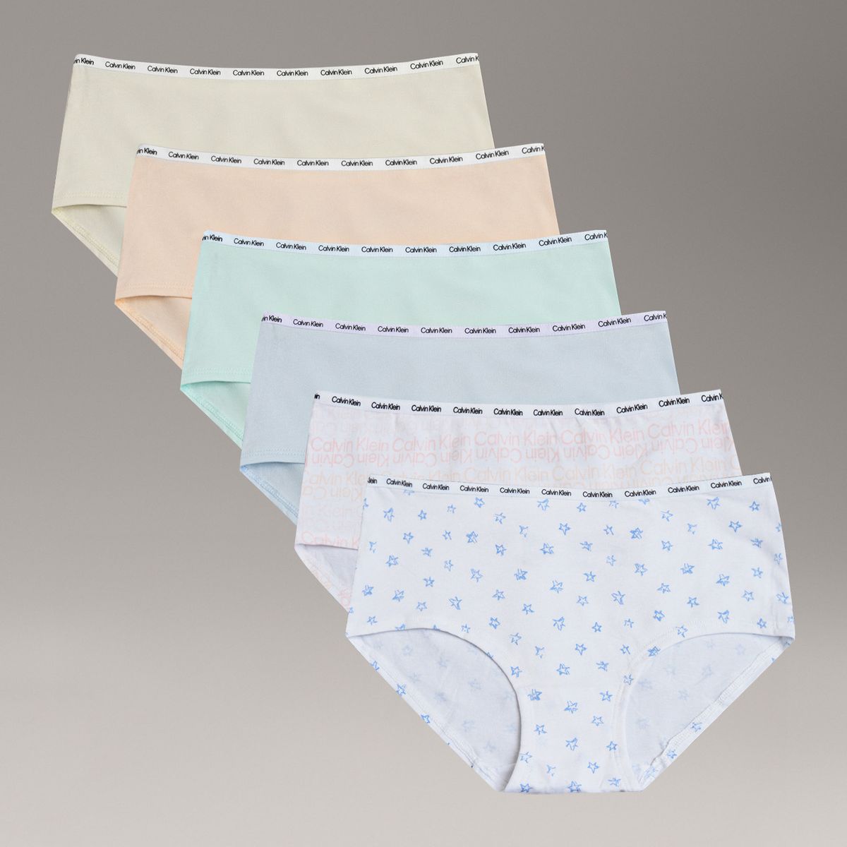 CALVIN KLEIN - Pack 6 Calzones Hipster para Niña Multicolor Calvin Klein