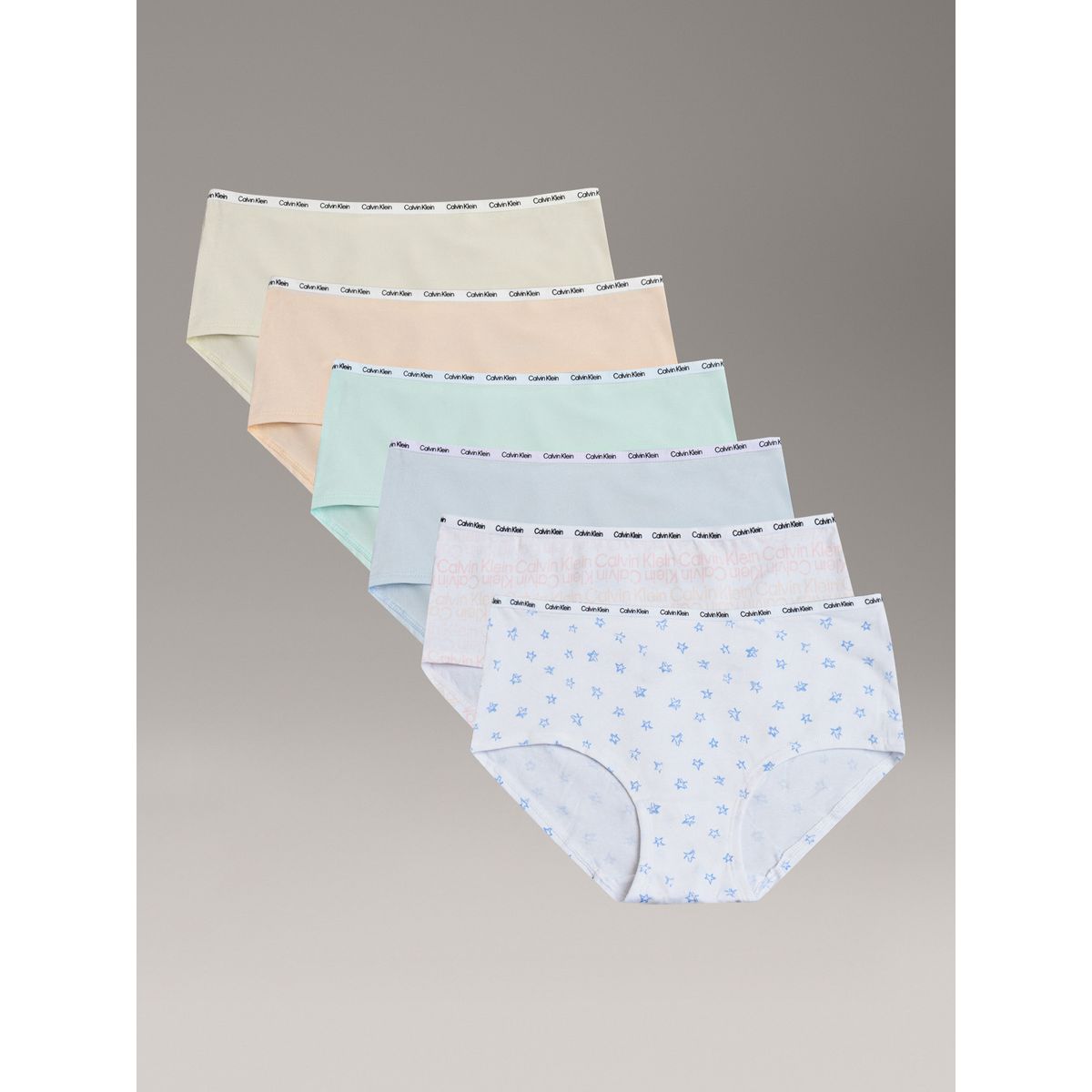 CALVIN KLEIN - Pack 6 Calzones Hipster para Niña Multicolor Calvin Klein