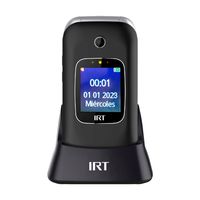 Teléfono Celular 4G Senior SOS para Adulto Mayor Almeja Negro Nuevo