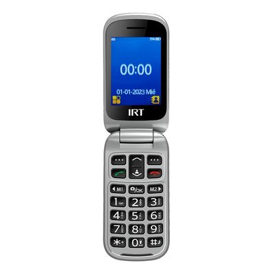 Imagen 2 del producto Teléfono Celular 4G Senior SOS para Adulto Mayor Almeja Negro Nuevo