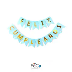 GENERICO - BANNER F.C. CELESTE/DORADO 3 METROS