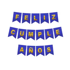 GENERICO - BANNER F.C. AZUL/DORADO 3 METROS