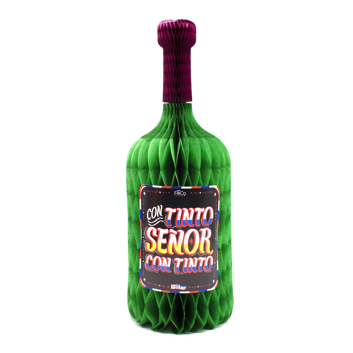 GENERICO - ADORNO 18 A LA CHILENA BOTELLA VINO 24X67 X1 UNI