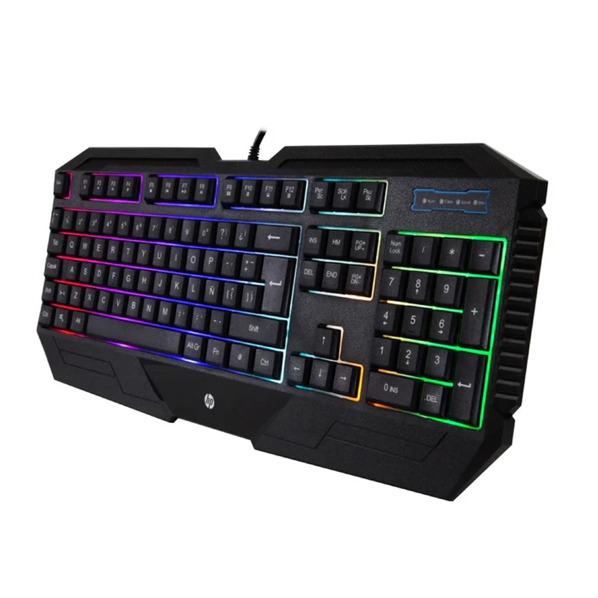 HP - Teclado Gamer Alámbrico HP Luces RGB