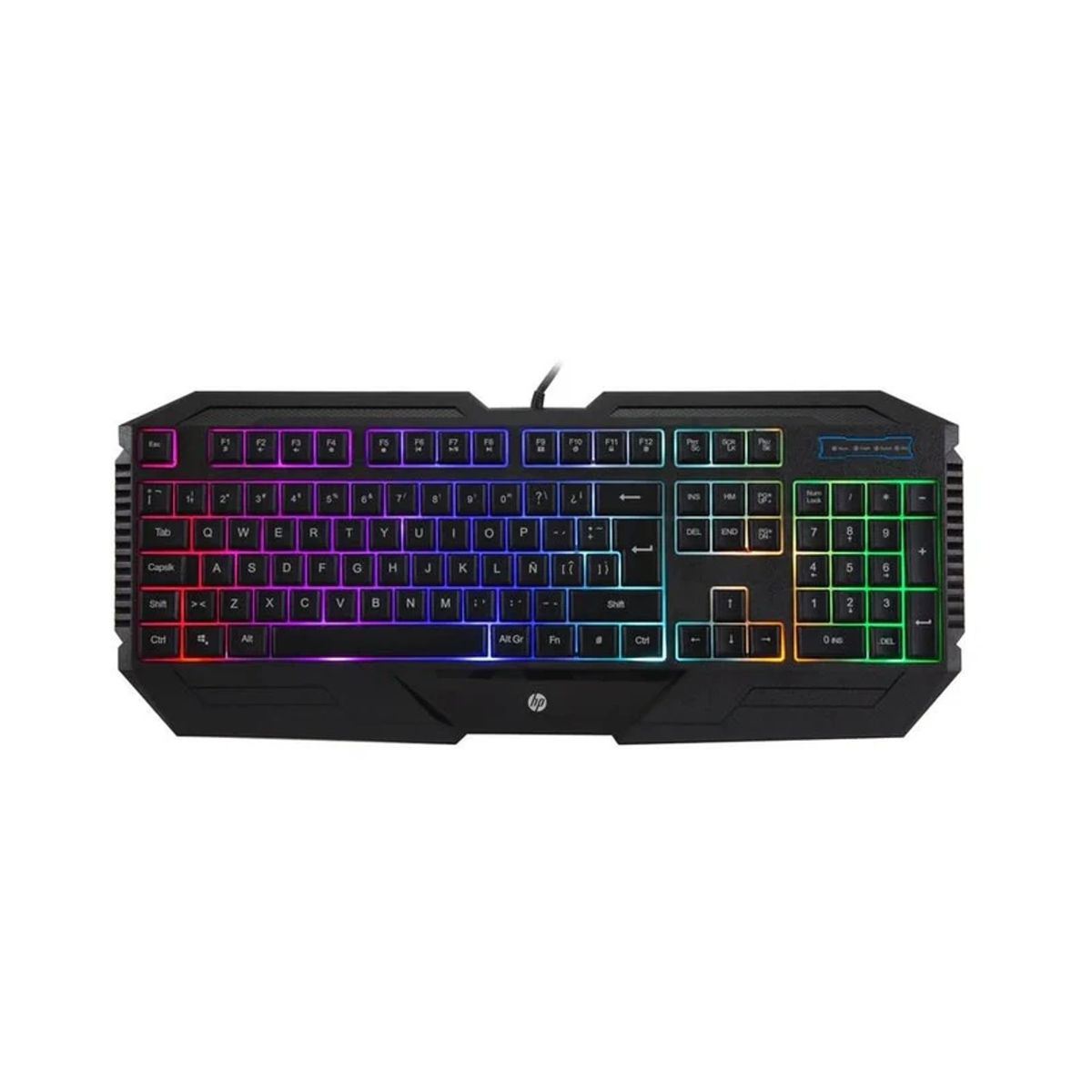 HP - Teclado Gamer Alámbrico HP Luces RGB
