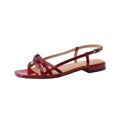 BLWOENS - Zapatillas Sandalias de verano para Mujers - Rojo