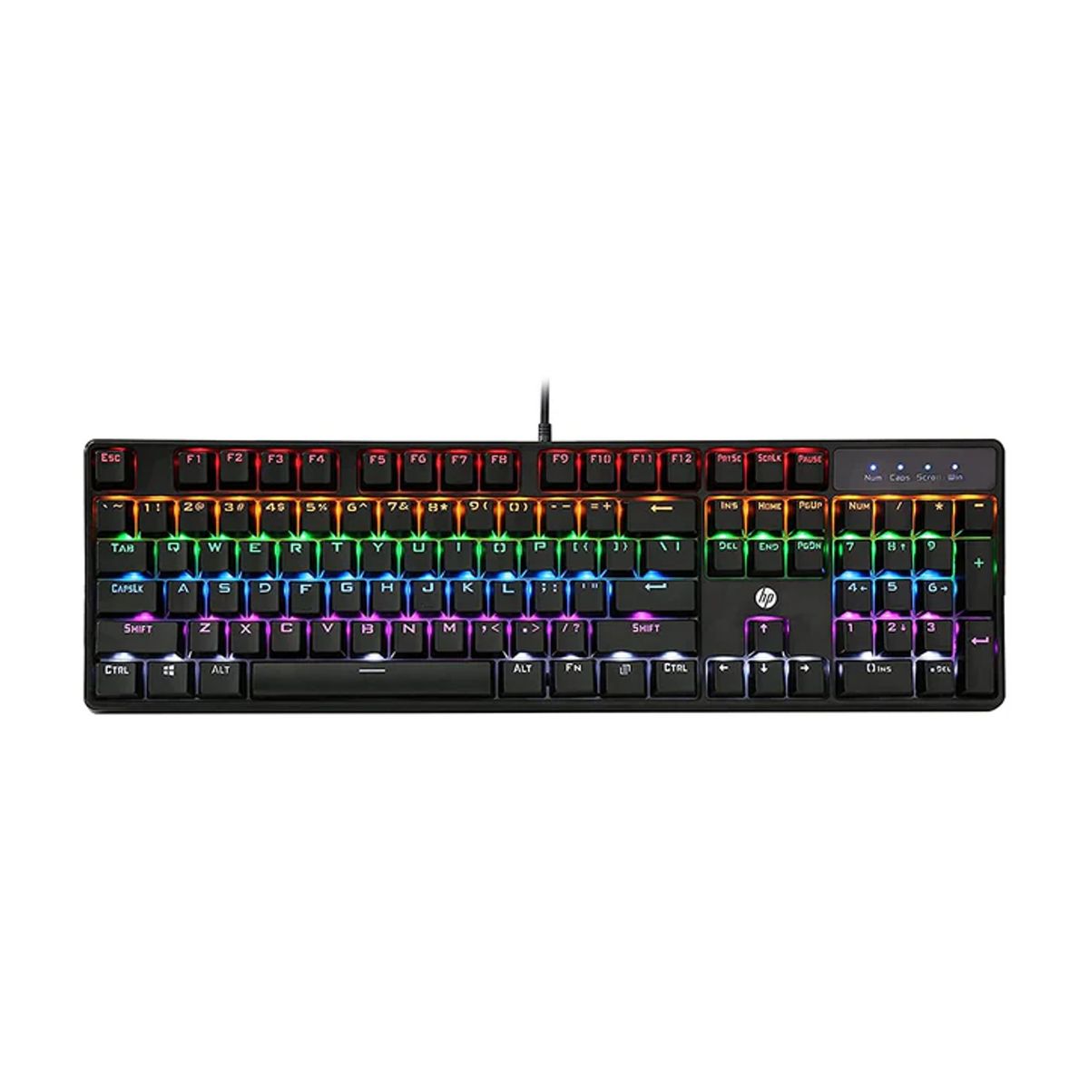 HP - Teclado Gamer Alámbrico USB HP Luces RGB