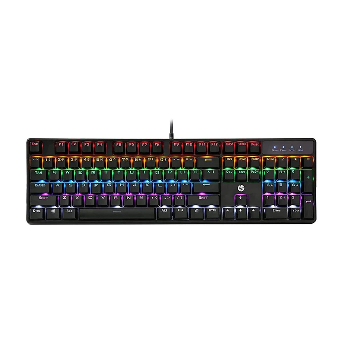 HP - Teclado Gamer Alámbrico USB HP Luces RGB