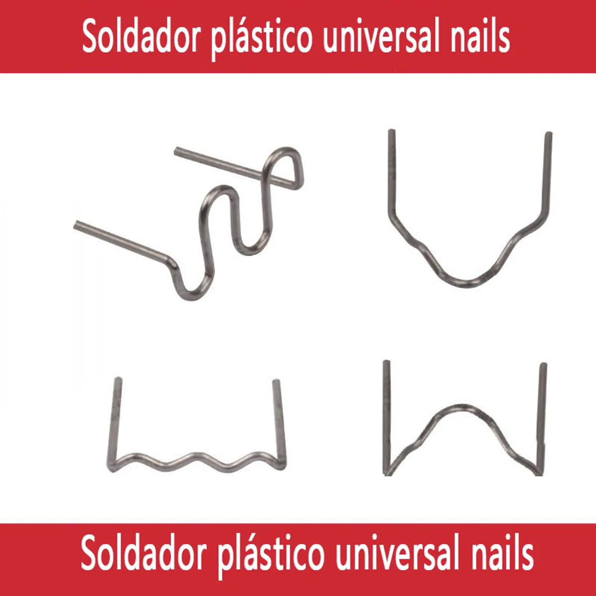 GENERAL - 10 pcs Bumper Automotive Wire Weld Nails Repin Gris