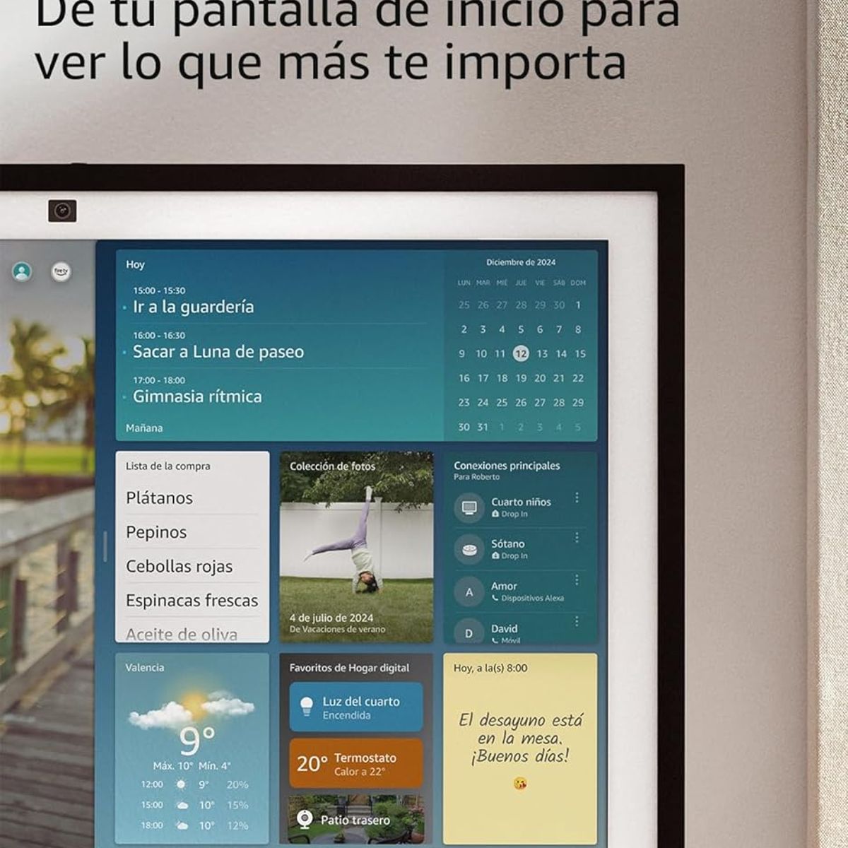 AMAZON - Amazon Echo Show 21 Gran Pantalla Inteligente Con Alexa Ultima Generación