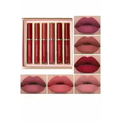 GENERICO - Set De Labiales Matte 6 Unidades Set Regalo Premium
