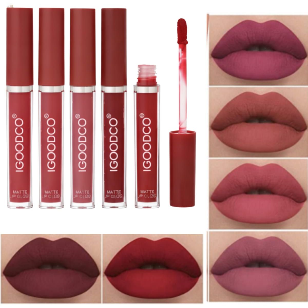 GENERICO - Set De Labiales  Matte 6 Unidades Set Regalo Premium