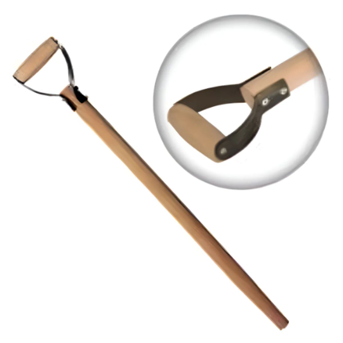 GENERICO - Mango Para Pala Asa Metal Madera Nacional De Eucalipto